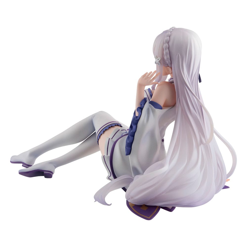 PREORDER+ CLOSED 06/2026 Re:ZERO Starting Life in Another World Melty Princess PVC Statue Emilia Palm Size 9 cm
