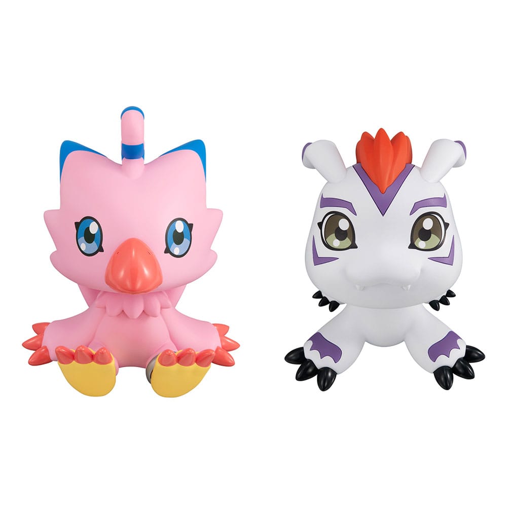 AUF BESTELLUNG HERGESTELLT: Digimon Adventure Look Up PVC-Statuen Piyomon &amp; Gomamon 11 cm (mit Geschenk)