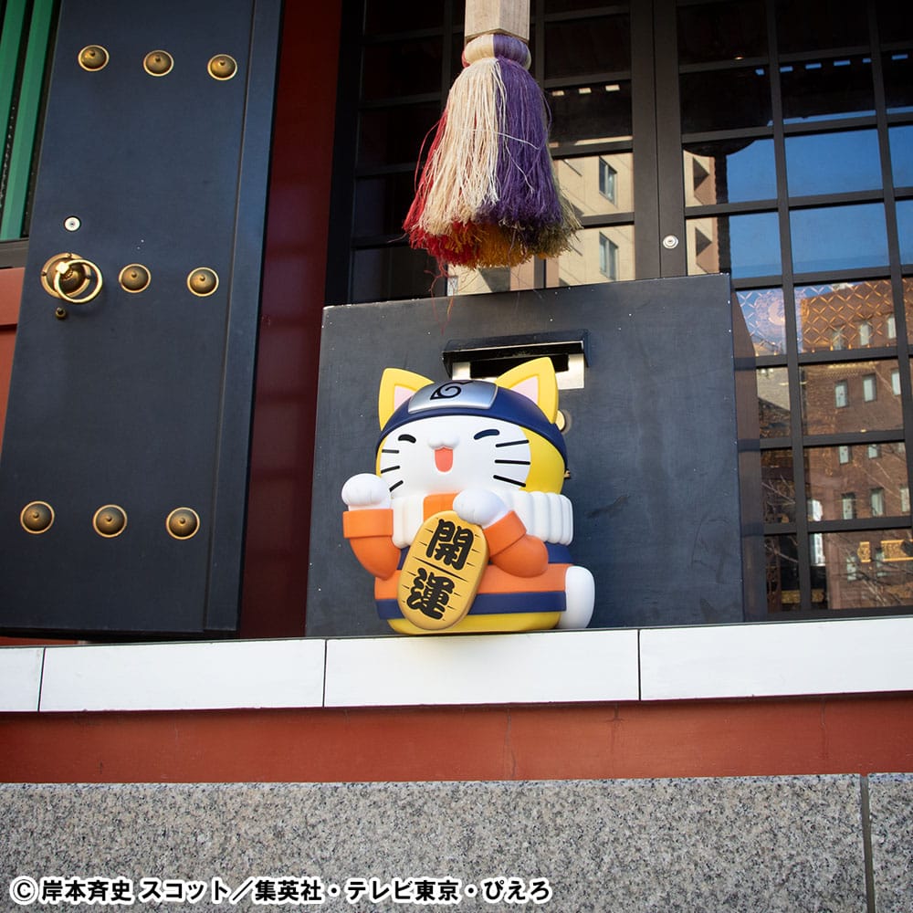 PREORDINE CHIUSO 12/2025 Naruto Shippuden Mega Cat Project Nyanto! The Big Nyaruto Series Trading Figure Nyaruto Fortune Cats Giant Ver. 34 cm  (PREORDINE NON CANCELLABILE)