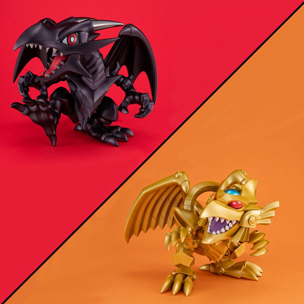 SU ORDINAZIONE Yu-Gi-Oh! Duel Monsters Megatoon PVC Statue Red Eyes Black Dragon & The Winged Dragon of Ra 13 cm (with gift)