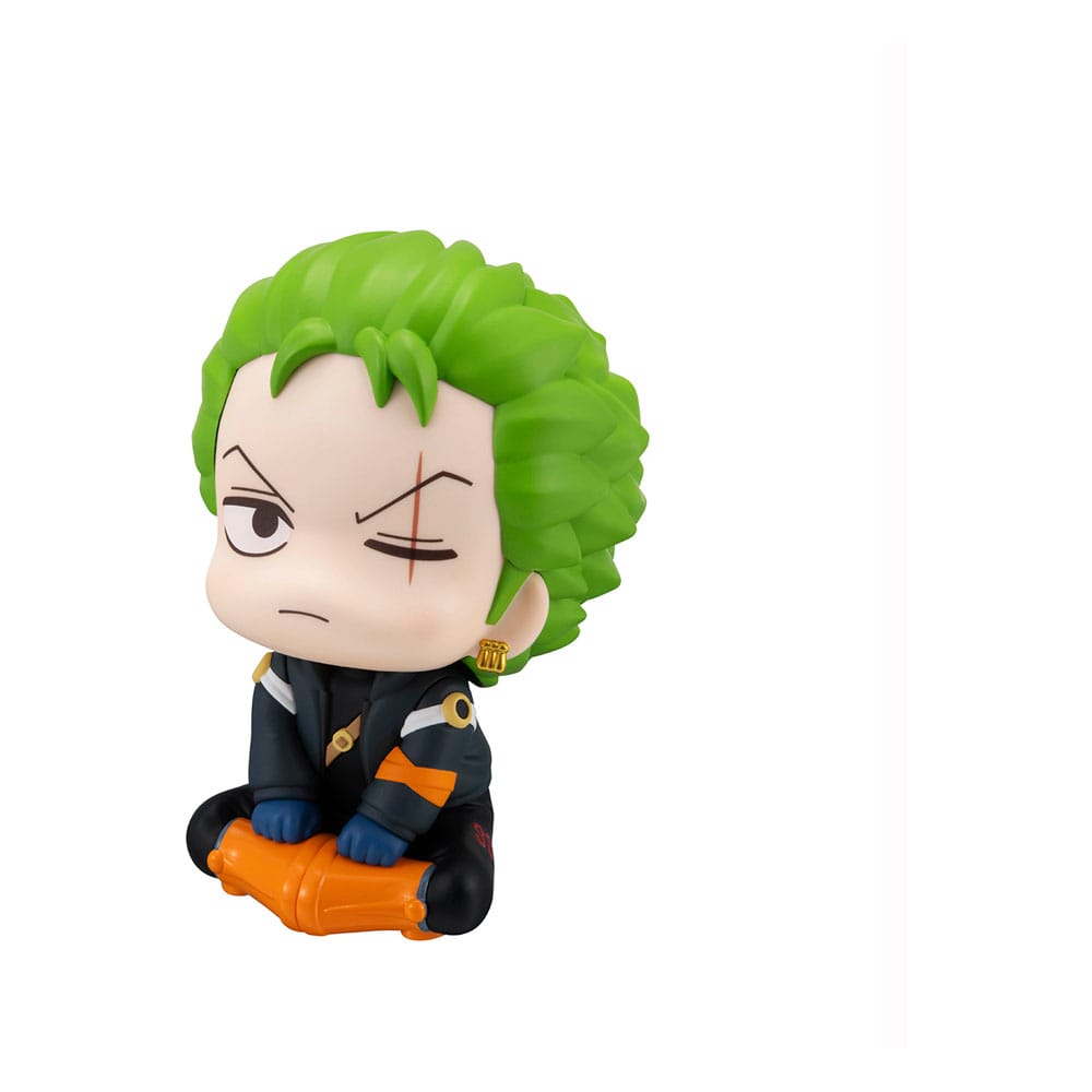 PREORDINE CHIUSO 11/2025 One Piece Look Up PVC Statues Roronoa Zoro & Sanji Future Island Egghead Ver. 11 cm (with gift) (PREORDINE NON CANCELLABILE)