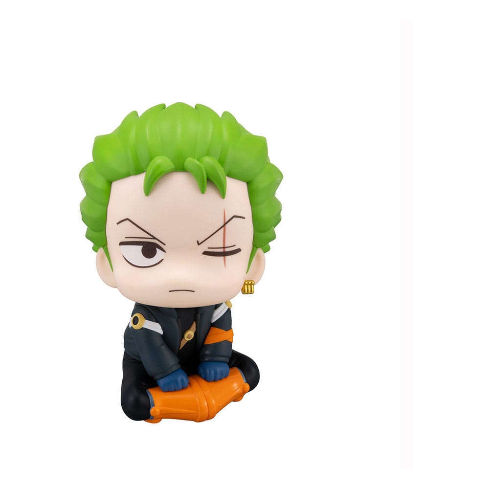 PREORDINE CHIUSO 11/2025 One Piece Look Up PVC Statues Roronoa Zoro & Sanji Future Island Egghead Ver. 11 cm (with gift) (PREORDINE NON CANCELLABILE)