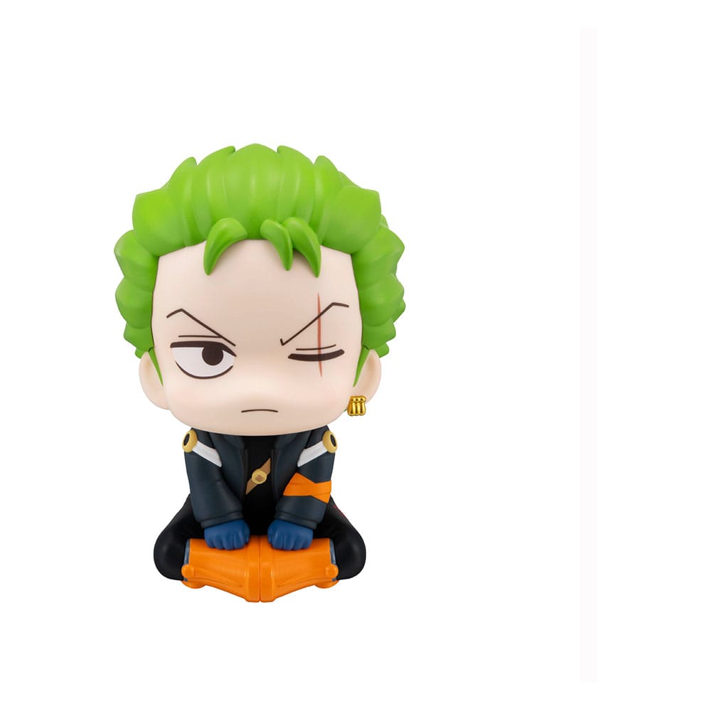 PREORDINE CHIUSO 11/2025 One Piece Look Up PVC Statues Roronoa Zoro & Sanji Future Island Egghead Ver. 11 cm (with gift) (PREORDINE NON CANCELLABILE)