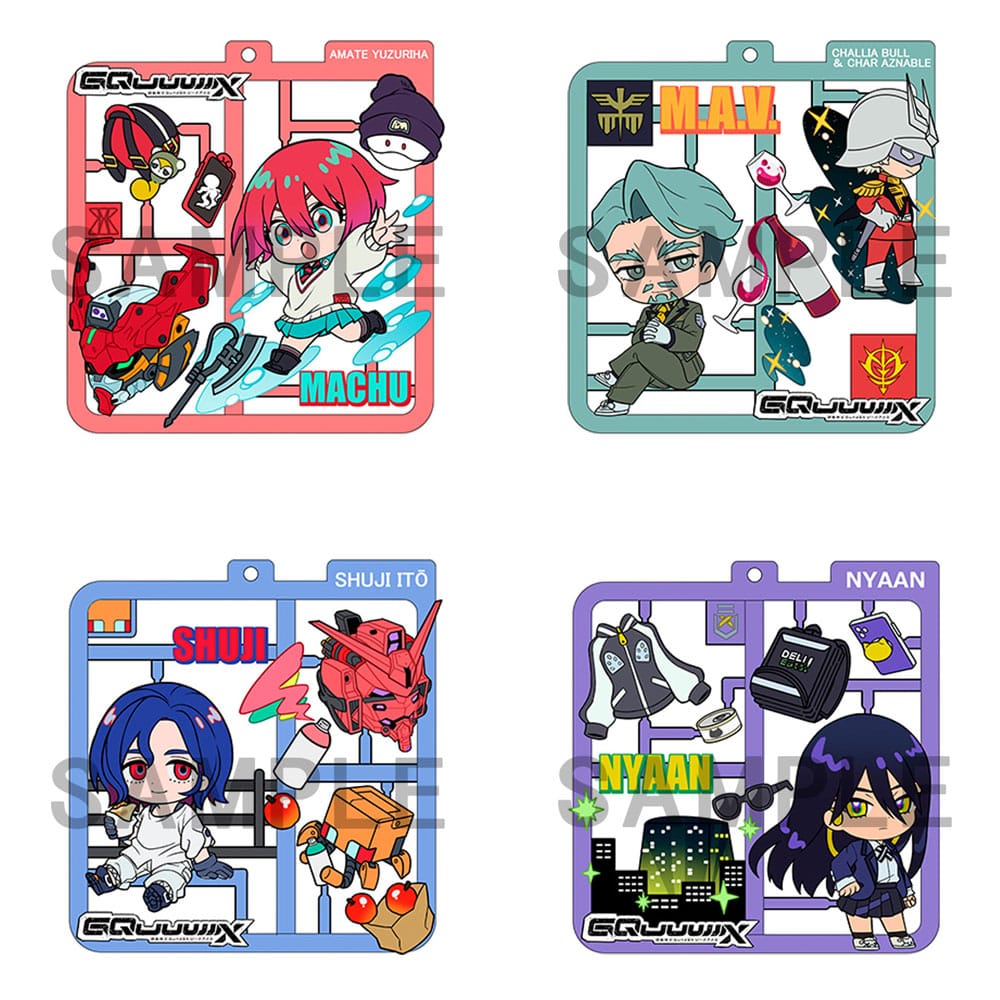SU ORDINAZIONE Mobile Suit Gundam GQuuuuuuX Plat Collection Keychain Assortment (4)
