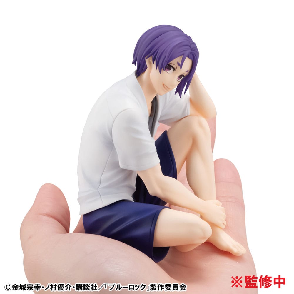 PREORDINE+ 02/2026 Blue Lock G.E.M. Series PVC Statue Reo Mikage Palm Size 9 cm