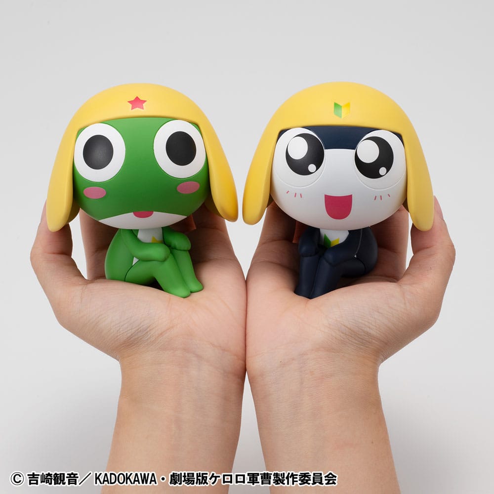 PREORDER+ CLOSED 06/2026 (NOT CANCELABLE) Sergeant Frog Look Up PVC Statue Keroro &amp; Tamama Set (with gift) 11 cm