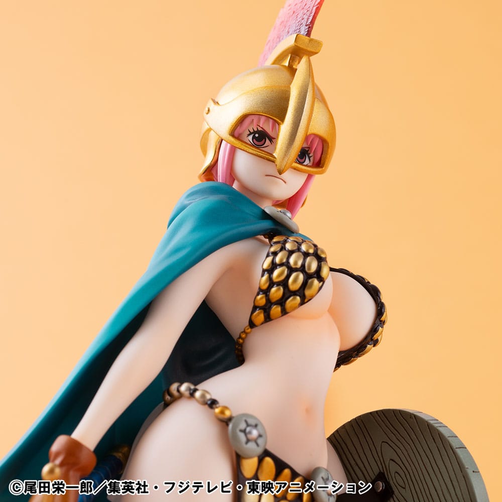 PREORDINE+ 04/2026 (NON CANCELLABILE) One Piece P.O.P PVC Statue Gladiator Rebecca Sailing Again Super Limited Reprint Ver. 22 cm