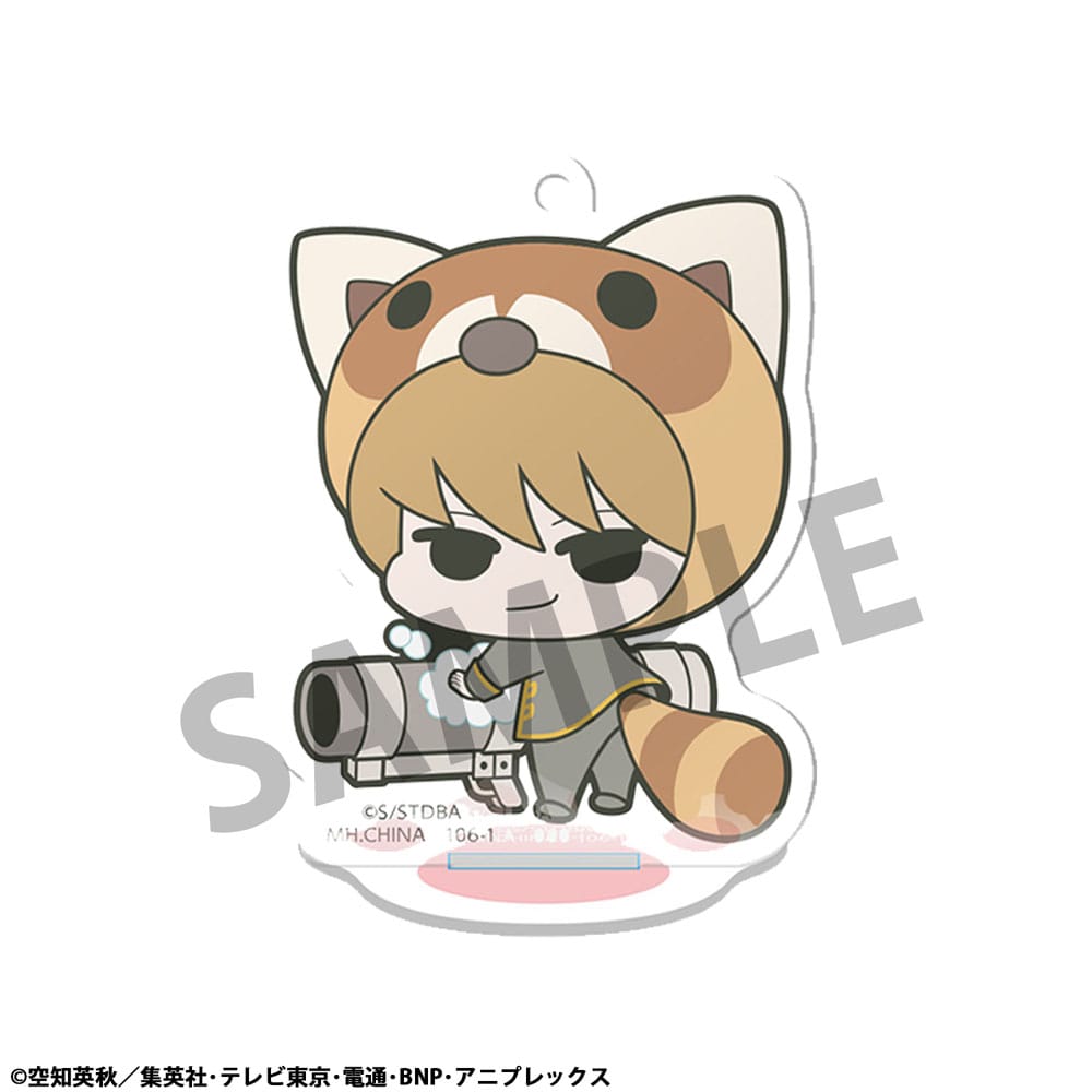 SU ORDINAZIONE Gintama Acrylic Figure Prince Hata & Animal Paradise 6 cm Display (6)