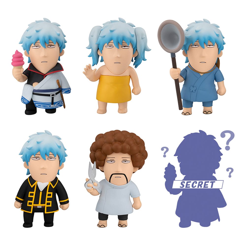 SU ORDINAZIONE Gintama x Okawabukubu Trading Figure We love Ginsan 10 cm Blind Box Assortment (6)