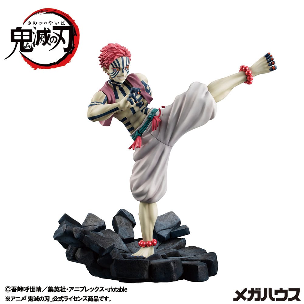 SU ORDINAZIONE Demon Slayer Kimetsu no Yaiba G.E.M. PVC Statue Upper Three Akaza 19 cm