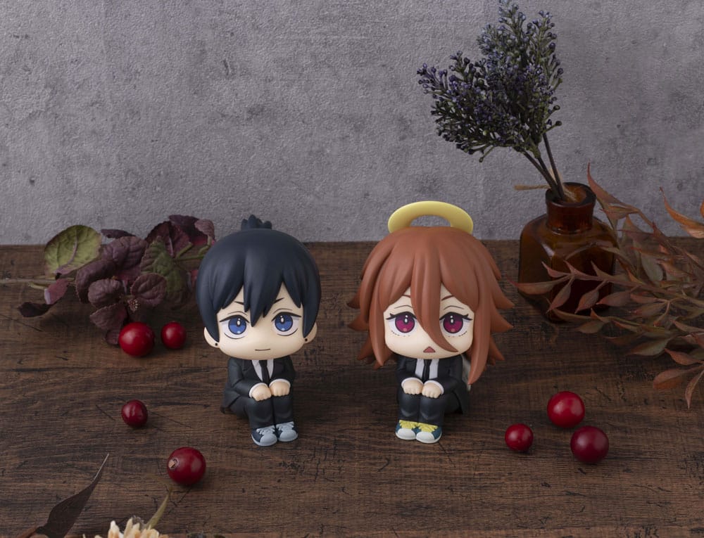 SU ORDINAZIONE Chainsaw Man The Movie: Reze Arc Look Up PVC Statue Aki Hayakawa Smile Ver. & Angel Devil Set (with gift) 11 cm 