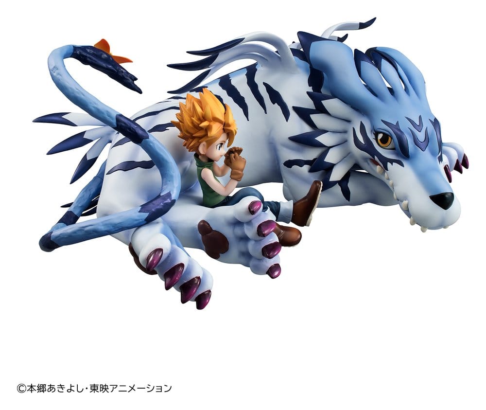 PREORDINE+ 03/2027 Digimon Adventure G.E.M. Series PVC Figure Garurumon & Ishida Yamato 25 cm (Repeat)
