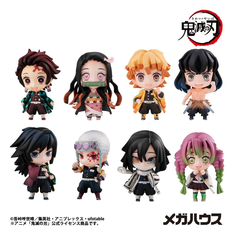 SU ORDINAZIONE Demon Slayer Kimetsu no Yaiba Trading Figure Tanjiro & Friends 5 cm Assortment (8)
