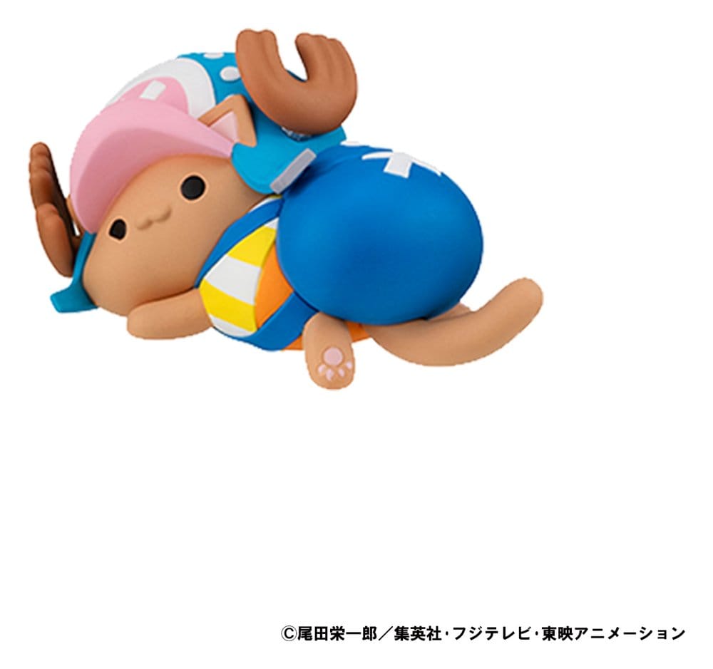 SU ORDINAZIONE One Piece Mega Cat Project Trading Figure Egghead NyanPieceNyan! Stickie! 3 cm Assortment (8)