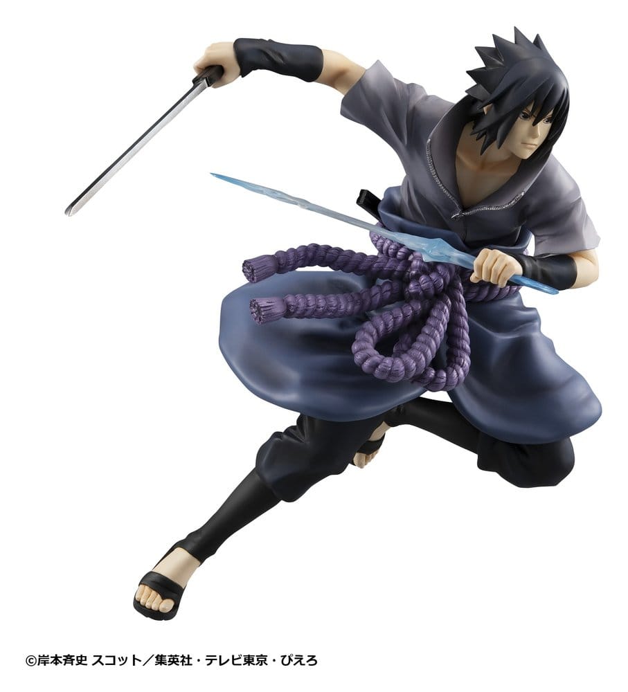 PREORDINE+ 04/2027 Naruto Shippuden G.E.M. Series PVC Figure Sasuke Uchiha Great Ninja War Ver. 23 cm (Repeat)