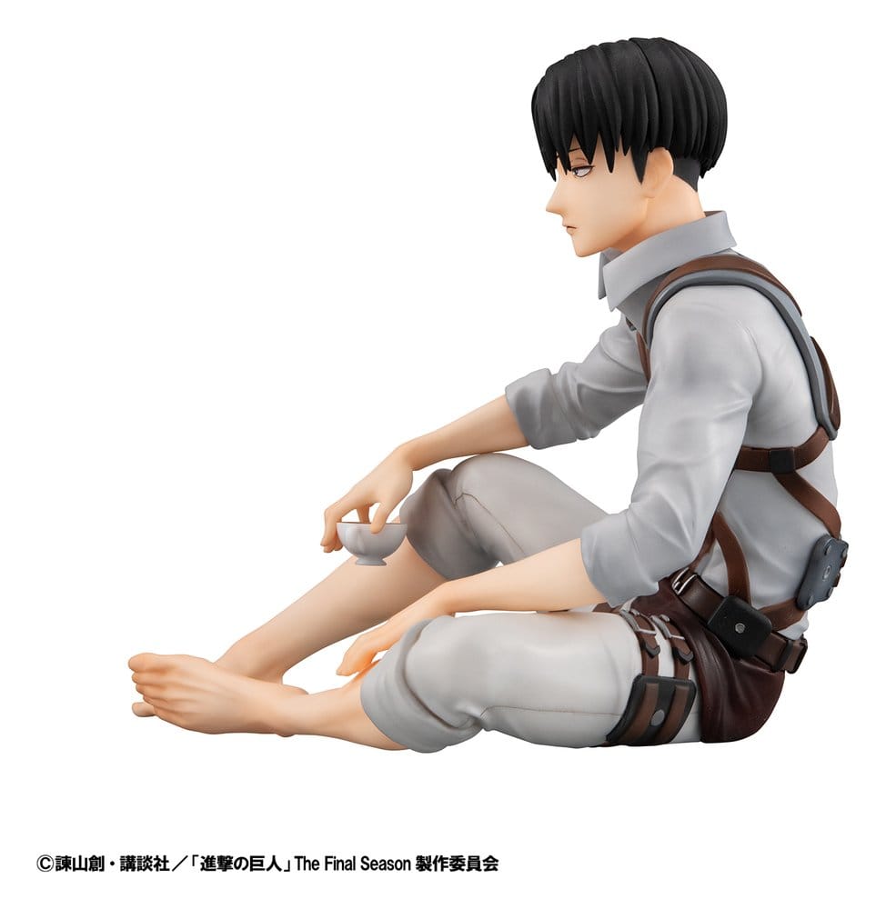 PREORDINE+ 03/2027 Attack on Titan G.E.M. Series PVC Figure Squad Captain Levi Palm Size 9 cm