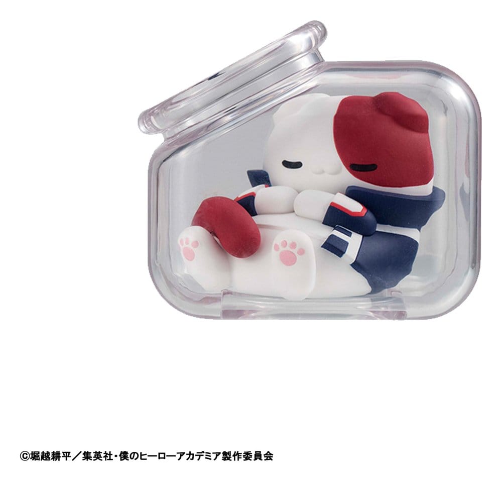 PREORDINE+ 08/2027 My Hero Academia Mega Cat Project Mini Figures Good Night Heroaca Cats 6 cm Blind Box Display (8)