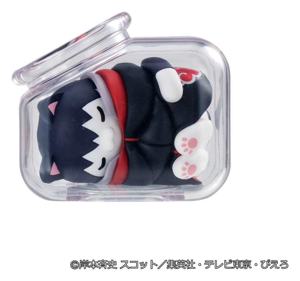 PREORDINE+ 08/2027 Naruto Shippuden Mega Cat Project Mini Figures Good Night Nyaruto! Gathering Akatsuki Edition Vol. 1 6 cm Blind Box Display (8)