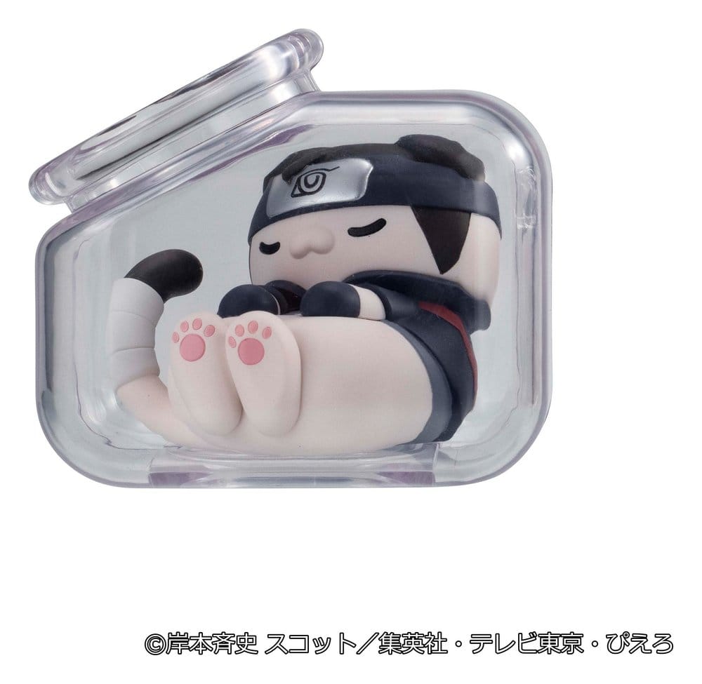 PREORDINE+ 08/2027 Naruto Shippuden Mega Cat Project Mini Figures Good Night Nyaruto! Gathering Akatsuki Edition Vol. 1 6 cm Blind Box Display (8)