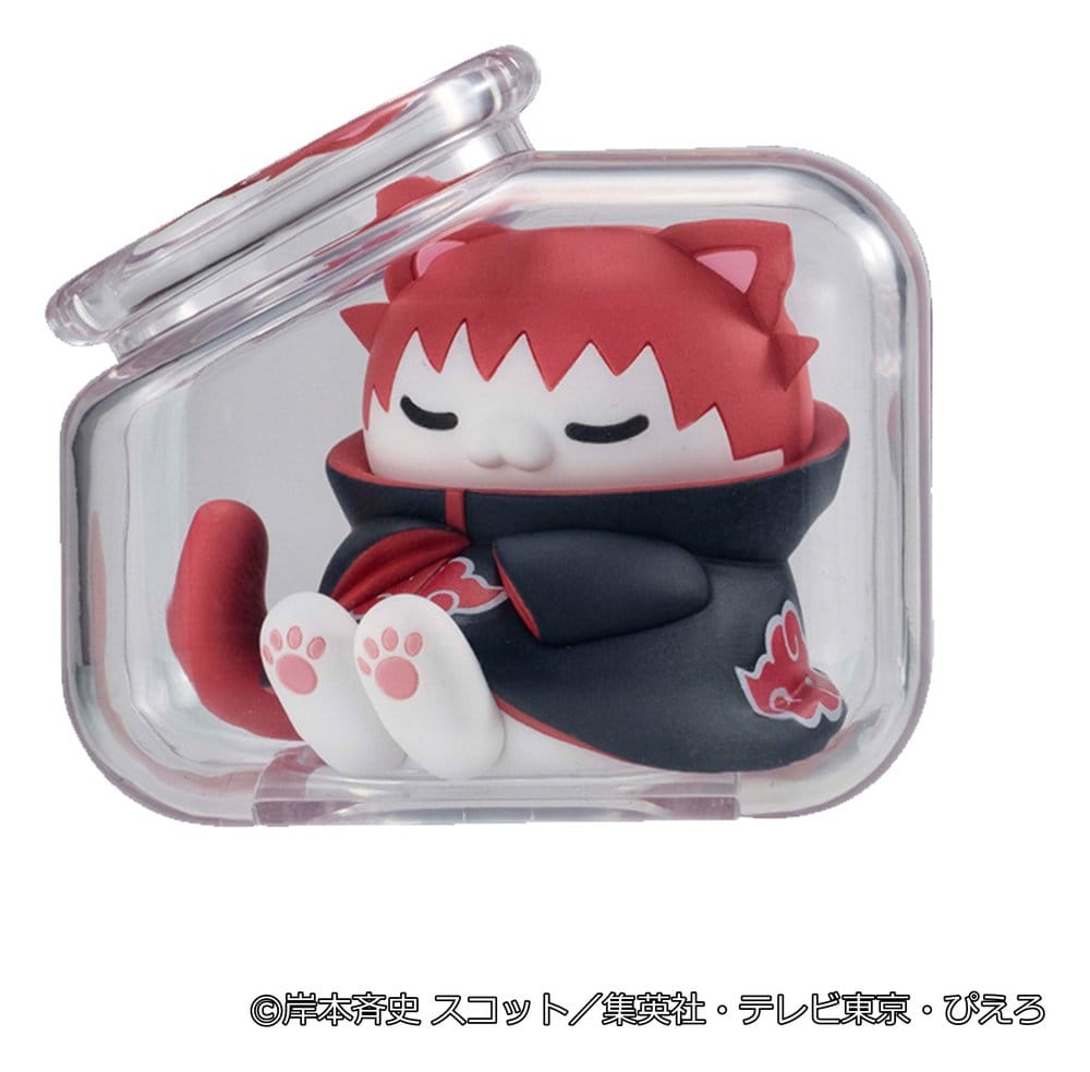 PREORDINE+ 08/2027 Naruto Shippuden Mega Cat Project Mini Figures Good Night Nyaruto! Gathering Akatsuki Edition Vol. 1 6 cm Blind Box Display (8)