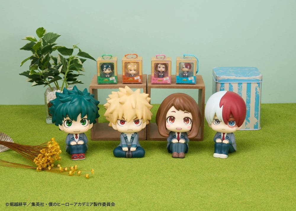 PREORDINE+ 05/2027 My Hero Academia Look Up PVC Mini Figures Miniature Collection 4 cm Display (4)