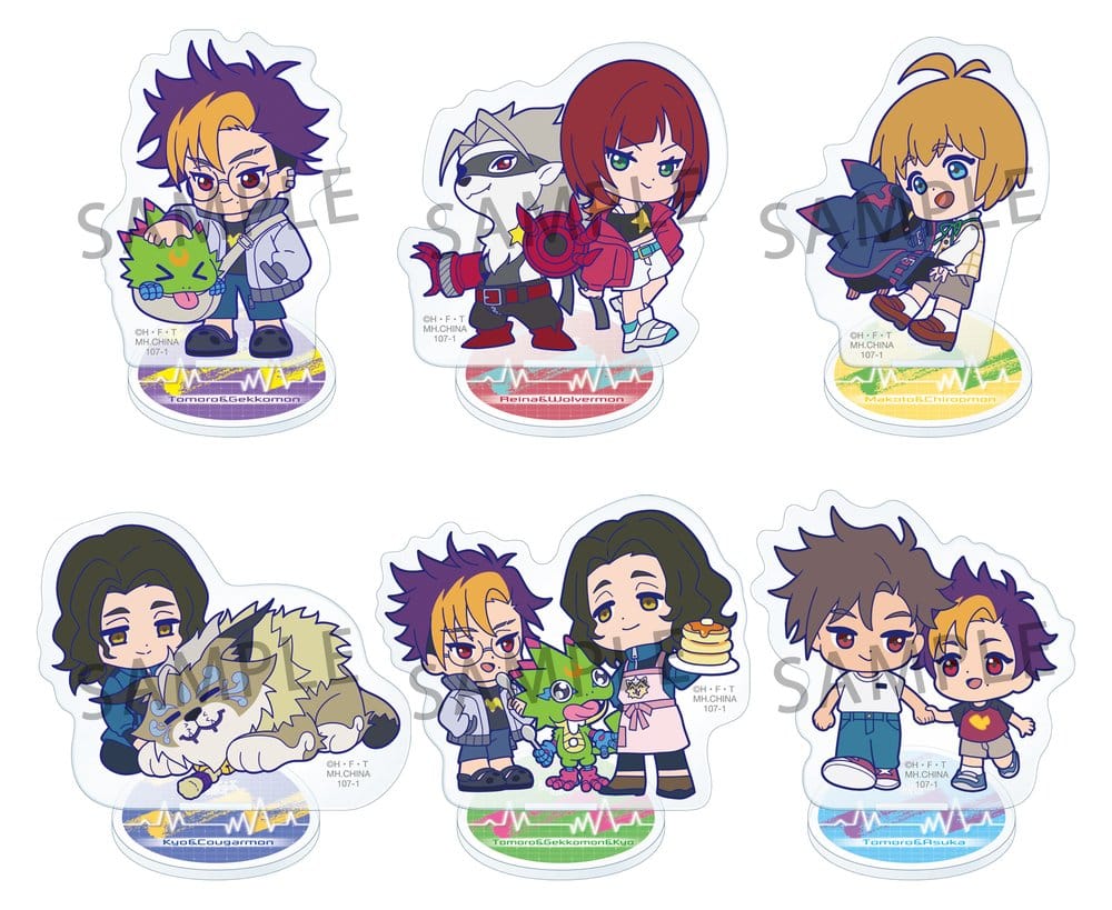 PREORDINE+ 05/2027 Digimon Buddycolle Acrylic Stands Beatbreak 6 cm Blind Box Display (6)