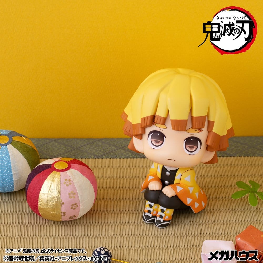 PREORDINE+ 08/2027 Demon Slayer: Kimetsu no Yaiba Look Up PVC Figures 2-Pack Zenitsu Agatsuma Grumpy Ver. & Kaigaku 11 cm (with gift)