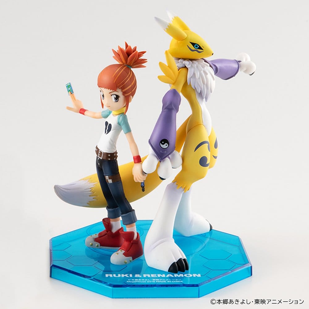 PREORDINE+ 09/2027 Digimon Tamers G.E.M. Series PVC Figure Renamon & Ruki Makino 13 cm (Repeat)
