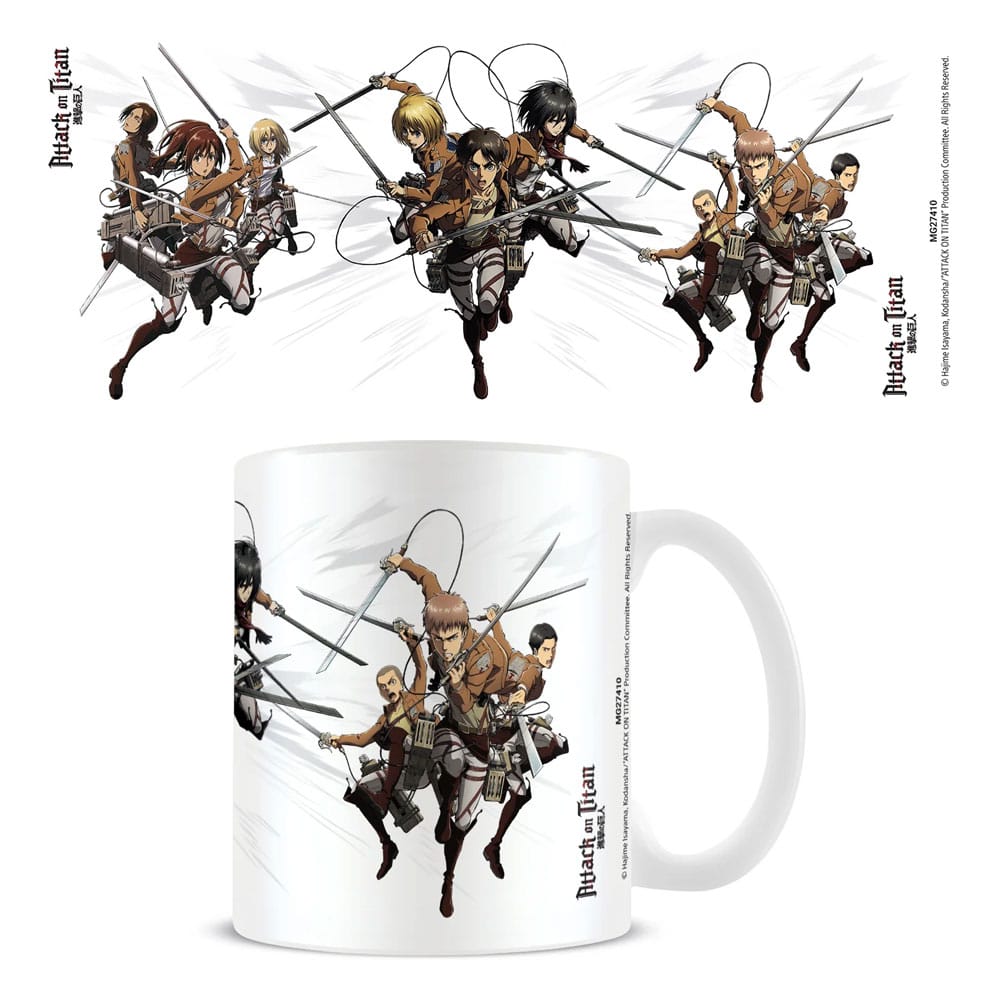 Auf Bestellung gefertigte Attack on Titan Tasse mit Charakter