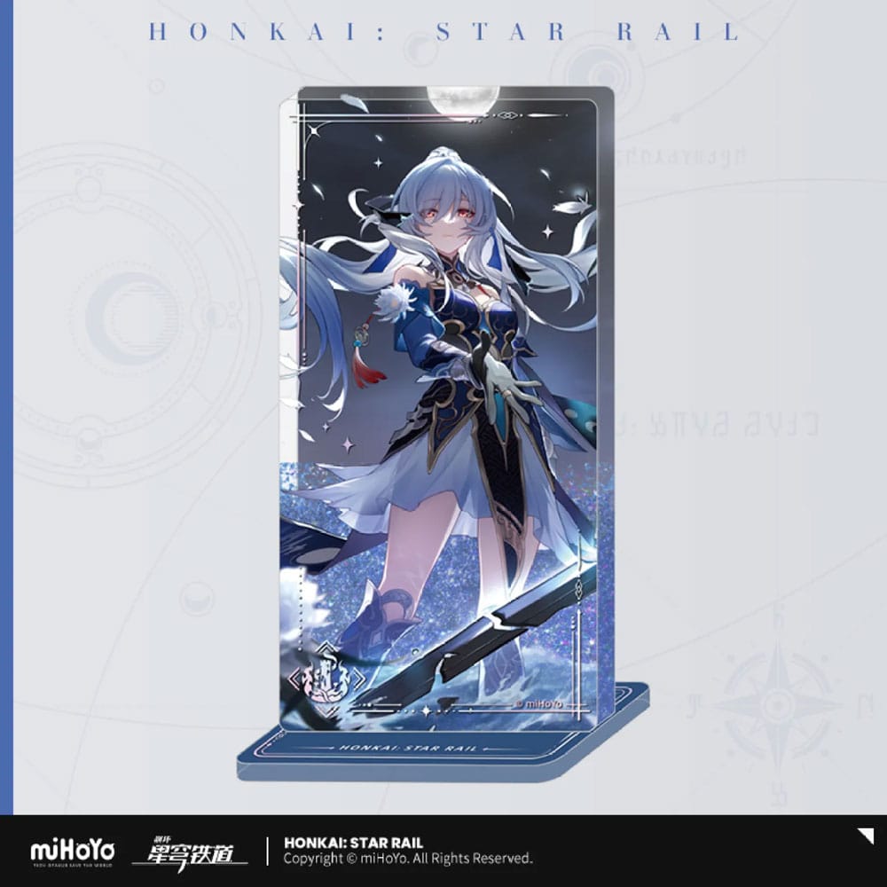 SU ORDINAZIONE Honkai: Star Rail Light Cone Acryl Ornament with Glitter: Jingliu I shall be my own Sowrd 15 cm