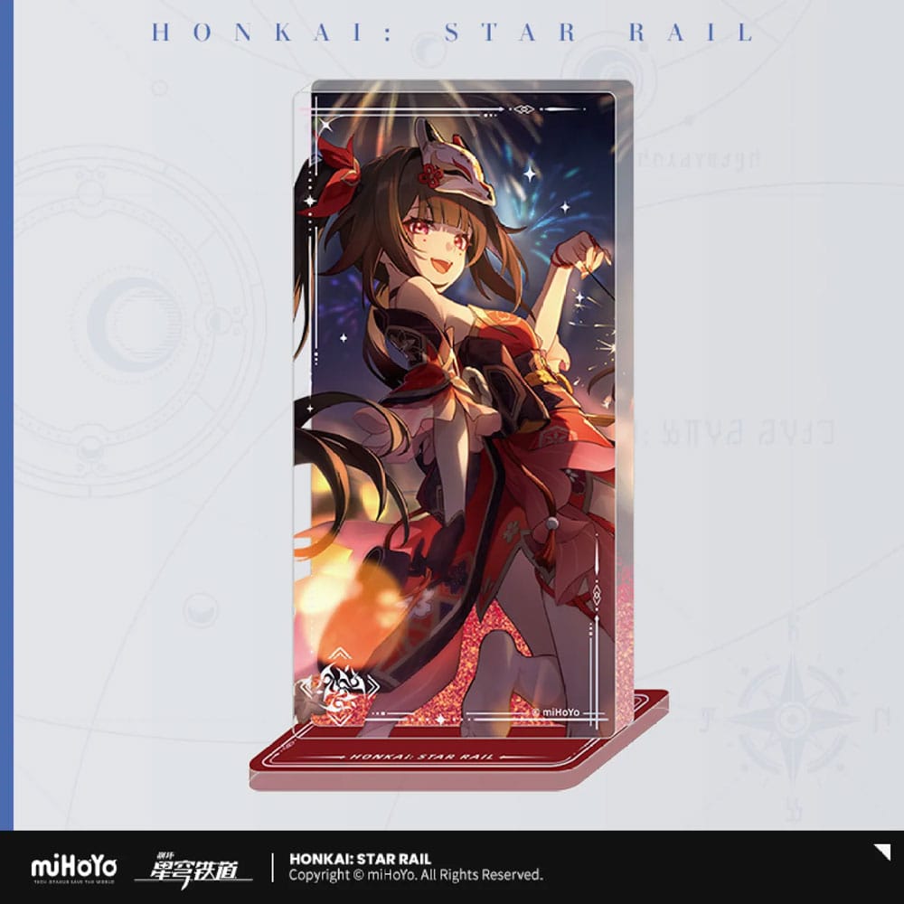 SU ORDINAZIONE Honkai: Star Rail Light Cone Acryl Ornament with Glitter: Sparkle Early Escapade 15 cm ESAURITO