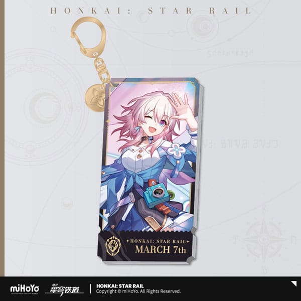 SU ORDINAZIONE Honkai: Star Rail Character Acrylic Keychain March 7th 9 cm