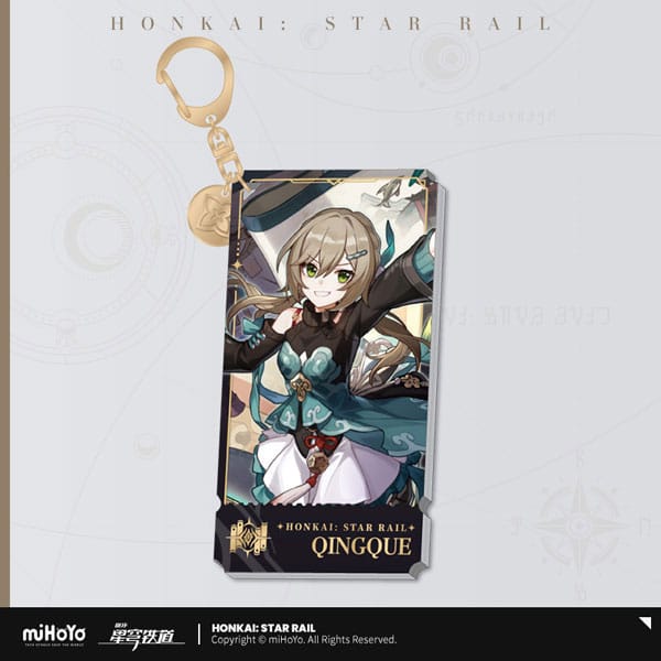 SU ORDINAZIONE Honkai: Star Rail Character Acrylic Keychain Qingque 9 cm *PREZZO SPECIALE*