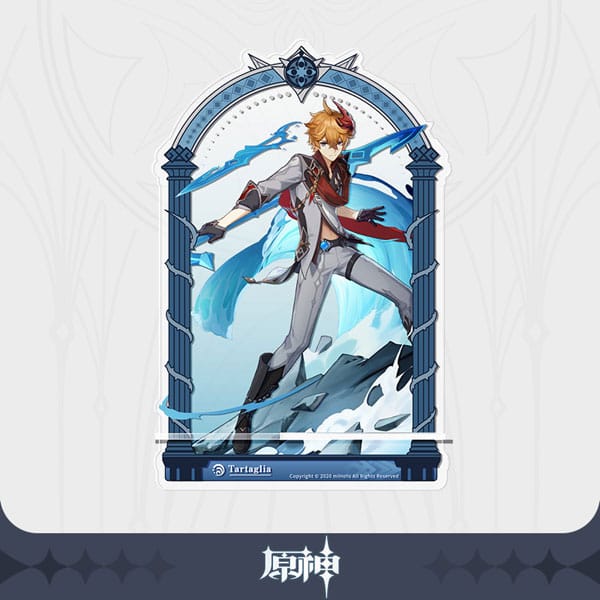 AUF BESTELLUNG Genshin Impact Acryl-Telefonständer Tartaglia 17 cm