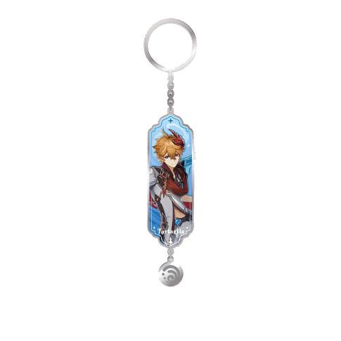SU ORDINAZIONE Genshin Impact Character Drawing Card Metal Keychain Tartaglia aka Childe