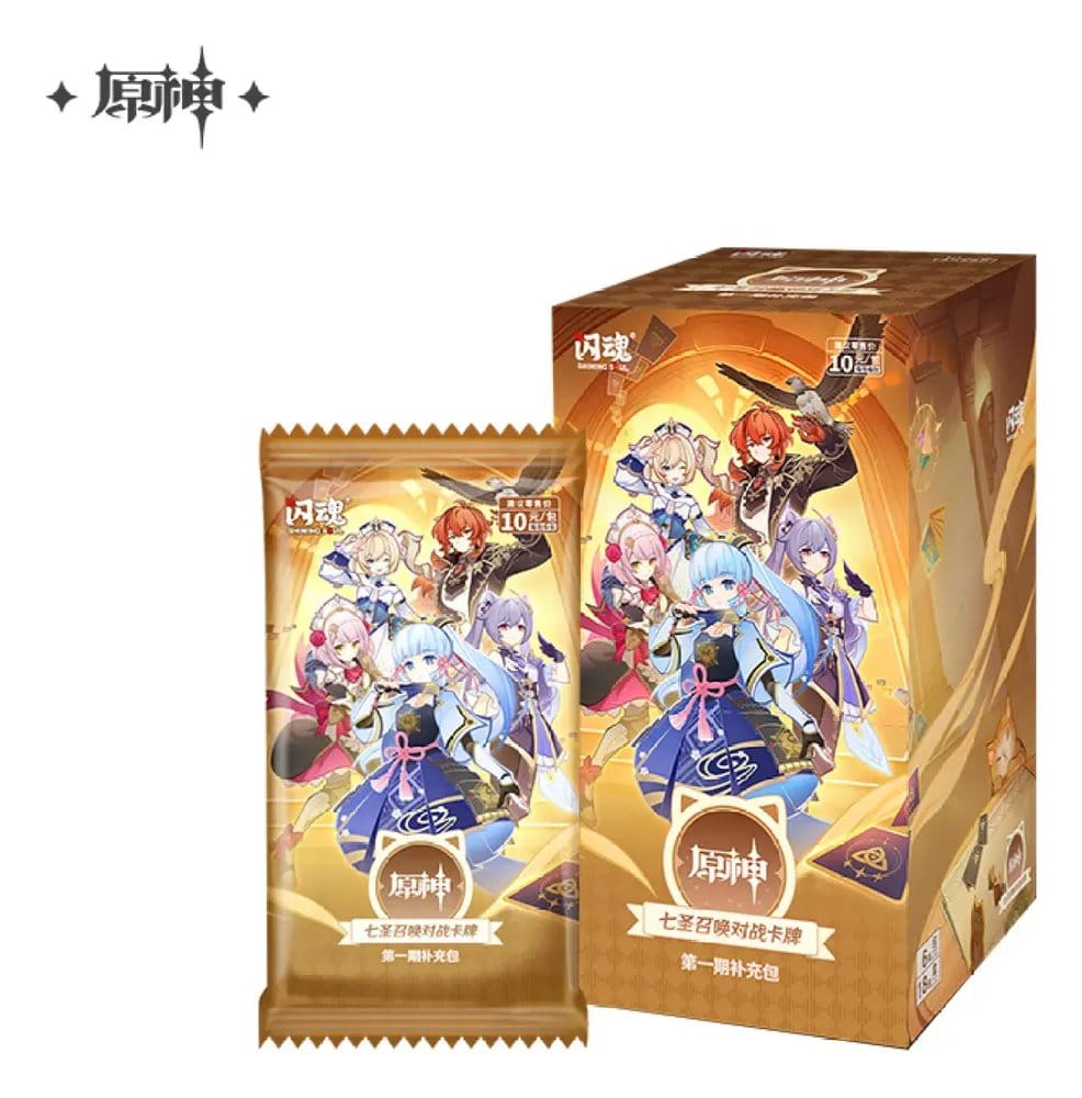 SU ORDINAZIONE Genshin Impact Trading Card Game Series 1 Blind Box Display (18) *Chinese Version*