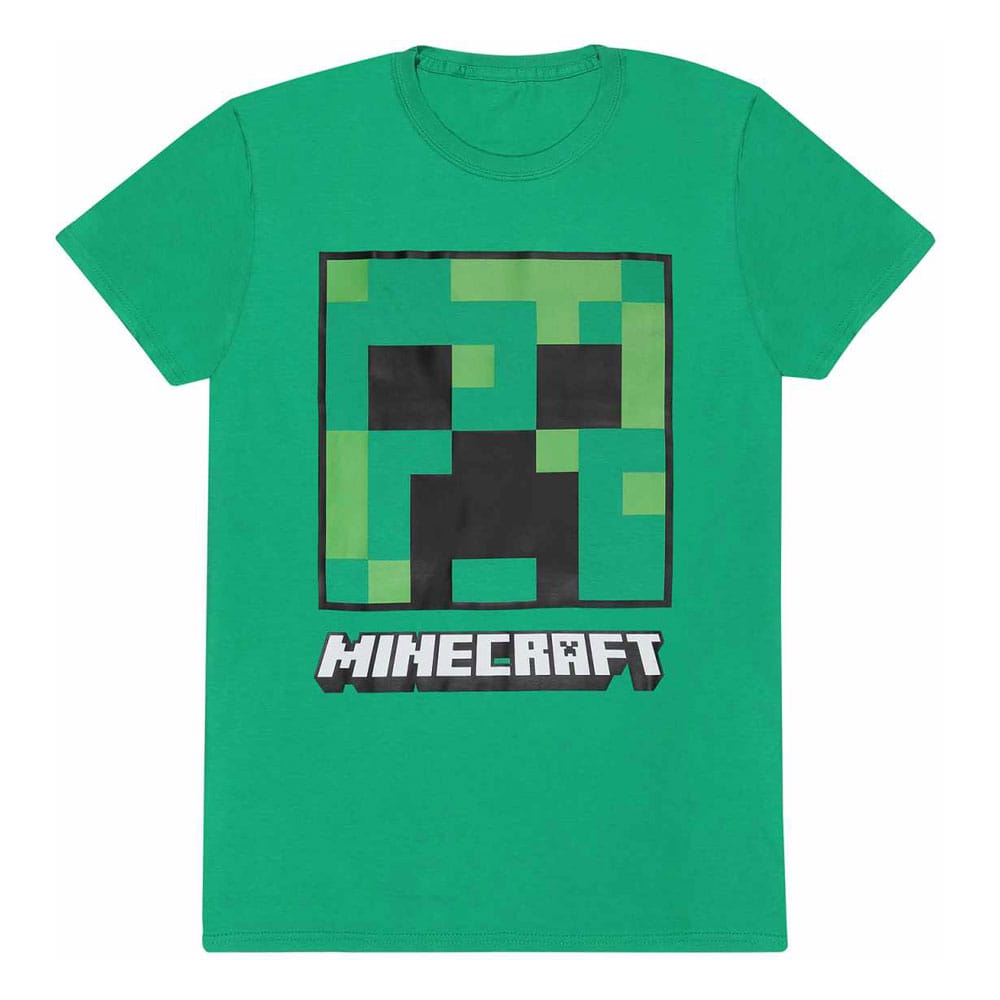 SU ORDINAZIONE Minecraft T-Shirt Creeper Face  Size S