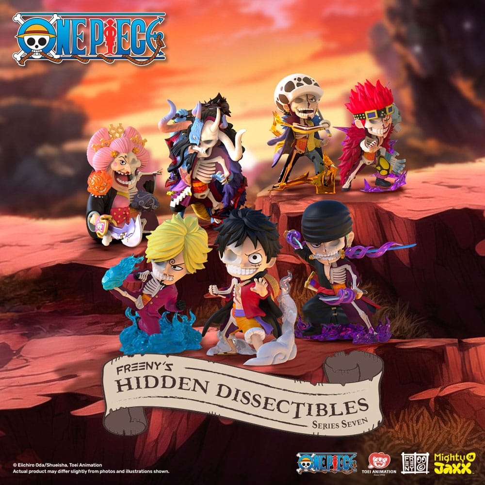 SU ORDINAZIONE One Piece: Freeny's Hidden Dissectibles Wano 4 inch Vinyl Figure Blind Box Display (6)