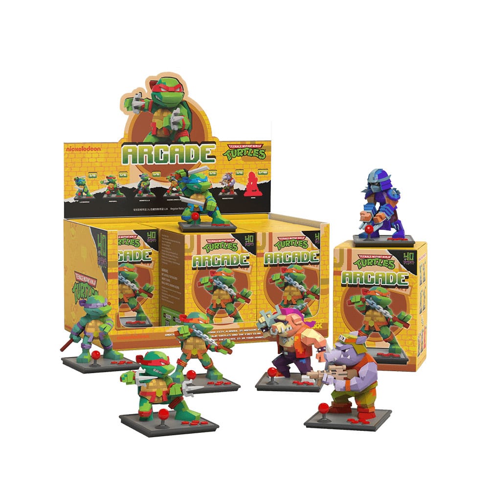 MADE TO ORDER Arcade: Teenage Mutant Ninja Turtles 4 inch Vinyl Figure Blind Box Display (6)