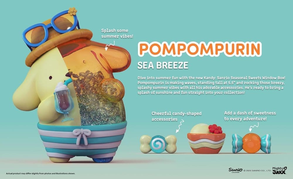 SU ORDINAZIONE Sanrio Kandy Pompompurin Sea Breeze Series 15 cm 
