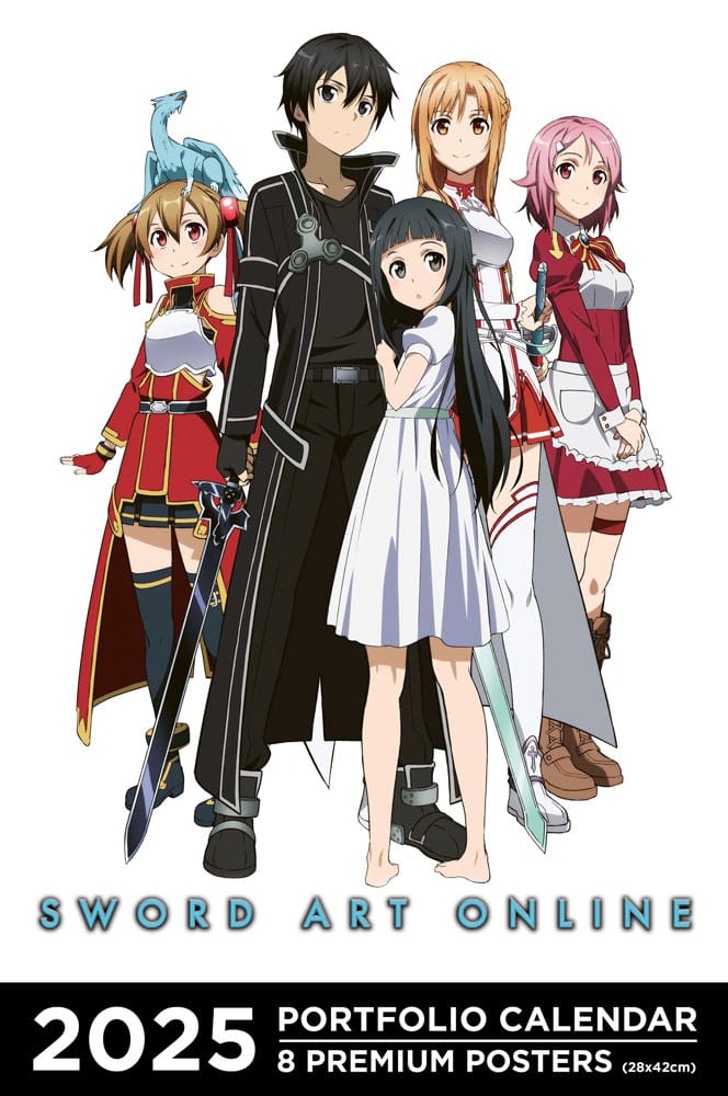 SU ORDINAZIONE Sword Art Online Portfolio Calendar 2025 *English Version* *PREZZO SPECIALE*
