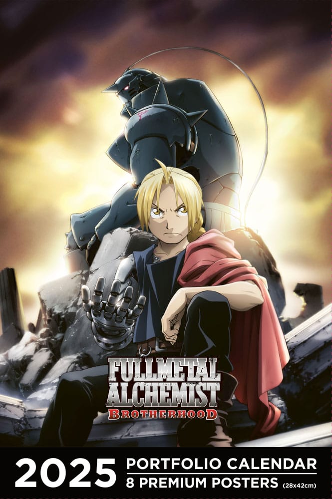 AUF BESTELLUNG Fullmetal Alchemist Portfolio-Kalender 2025 *Englische Version* *SONDERPREIS*
