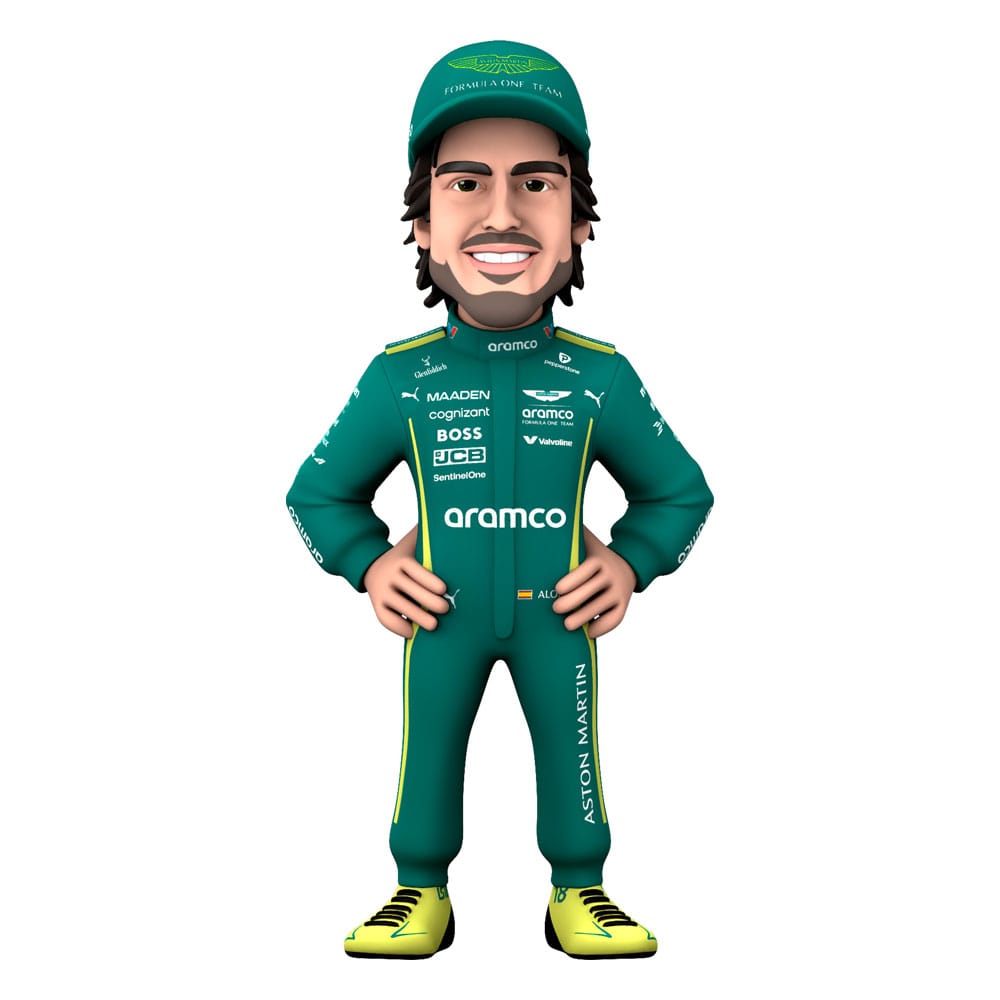 SU ORDINAZIONE Formula 1 Minix Figure Fernando Alonso (Aston Martin) 12 cm
