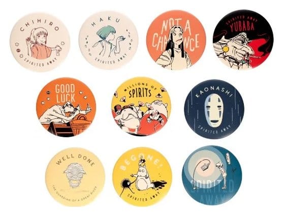 SU ORDINAZIONE Spirited Away Pins Chihiro Anniversary 6 cm Blind Box Assortment (10)