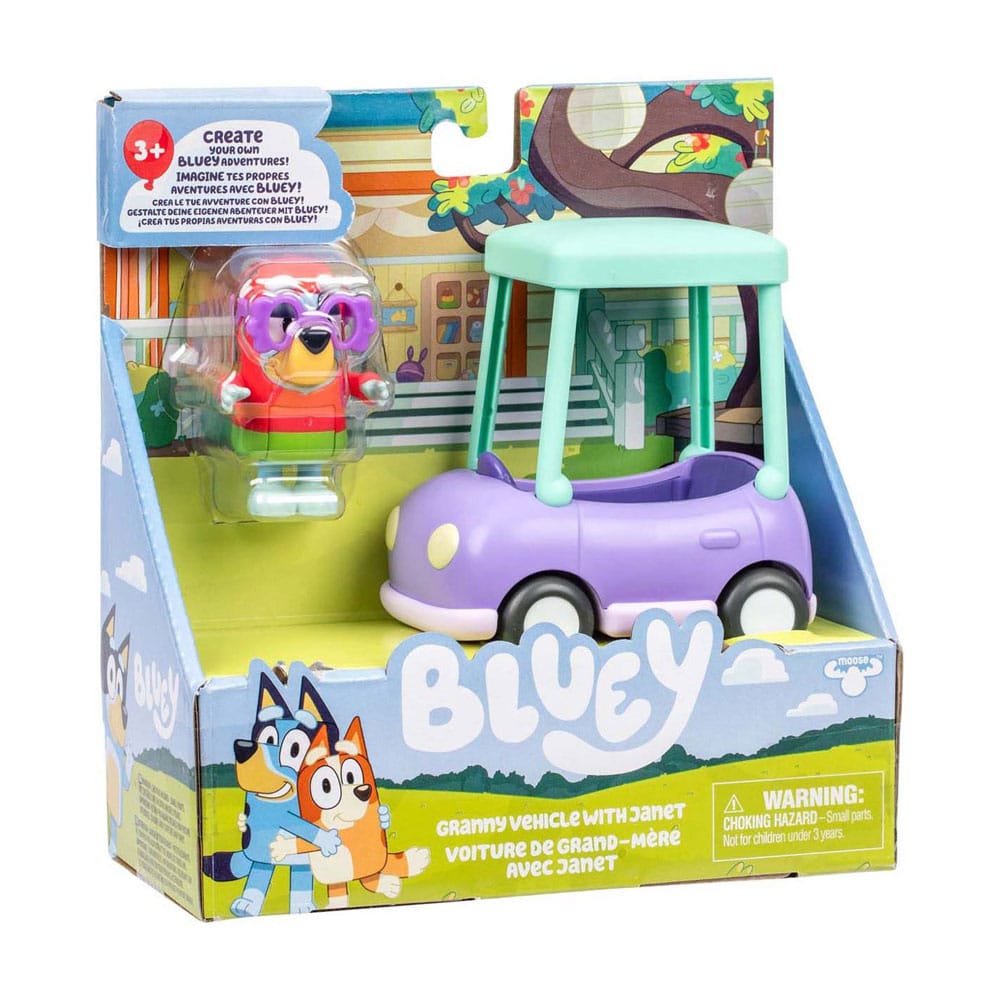 🧪 LAB | SU ORDINAZIONE Bluey  Mini Figure Playset Janet & Granny Car