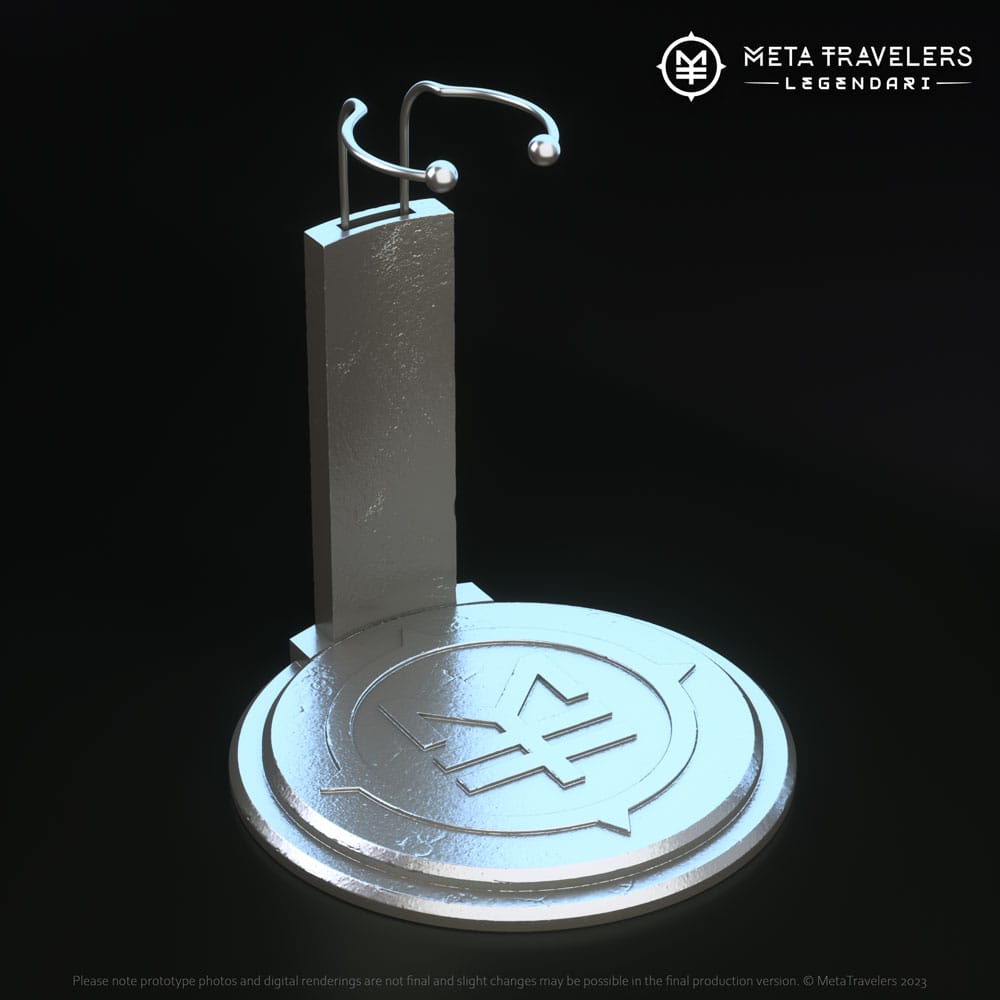 🧪 LAB | SU ORDINAZIONE Legendari Action Figure Stand with MetaTravelers Logo