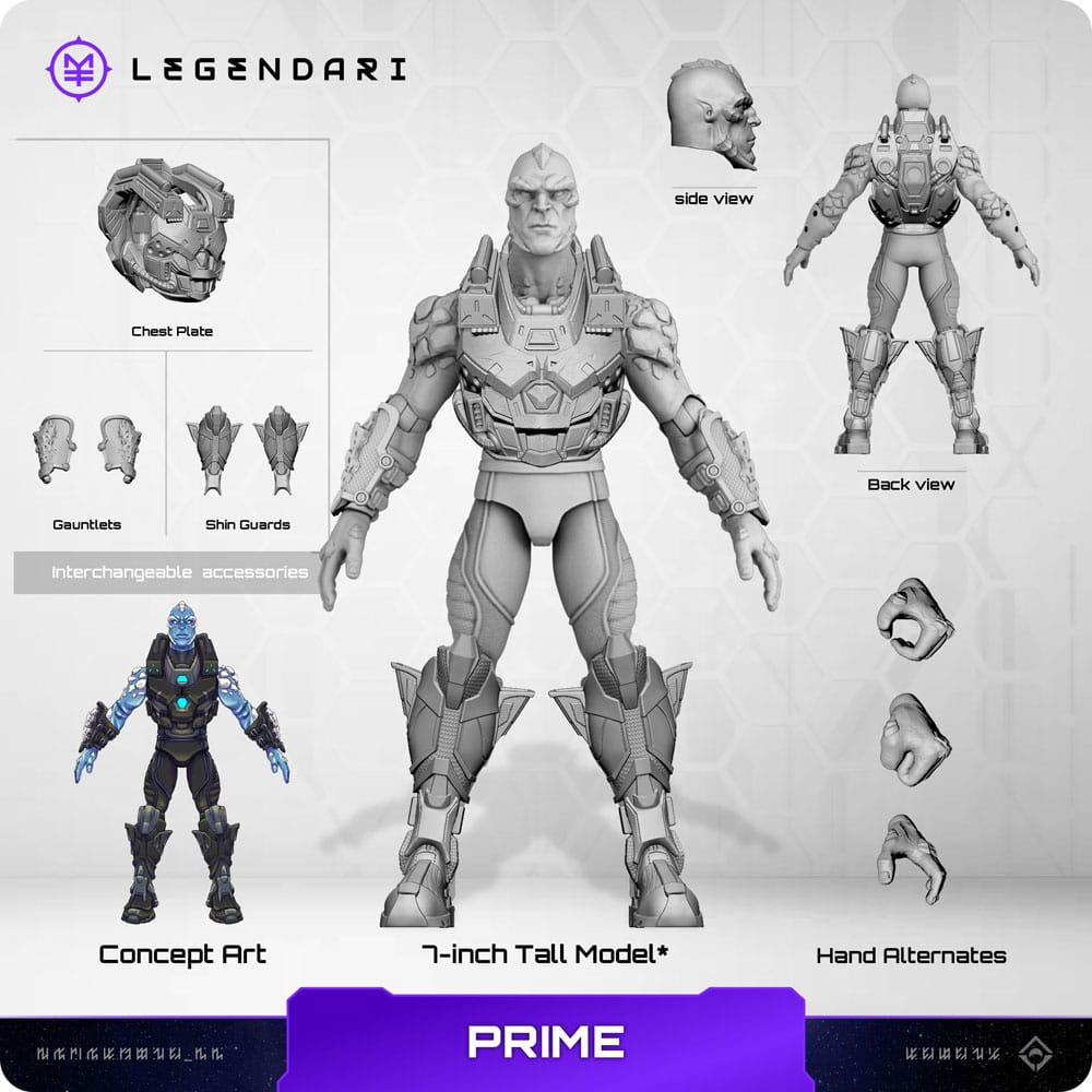 🧪 LAB | SU ORDINAZIONE Legendari Actionfigur 1/10 Prime 18 cm