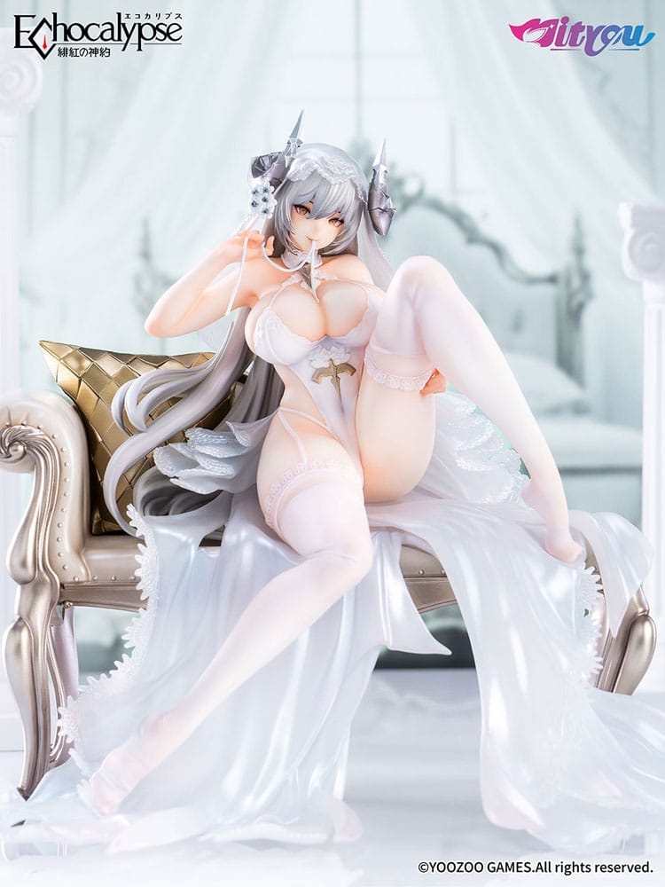 PREORDINE 01/2026 Echocalypse PVC Statue 1/7 Lilith Pure White Pledge Ver. 21 cm (PREORDINE NON CANCELLABILE)