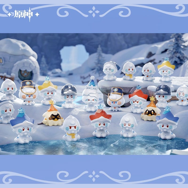 PREORDINE+ 05/2027 Genshin Impact PVC Mini Figures "Jack Frosts of Snezhnaya" Series 4-6 cm Blind Box Display (20)