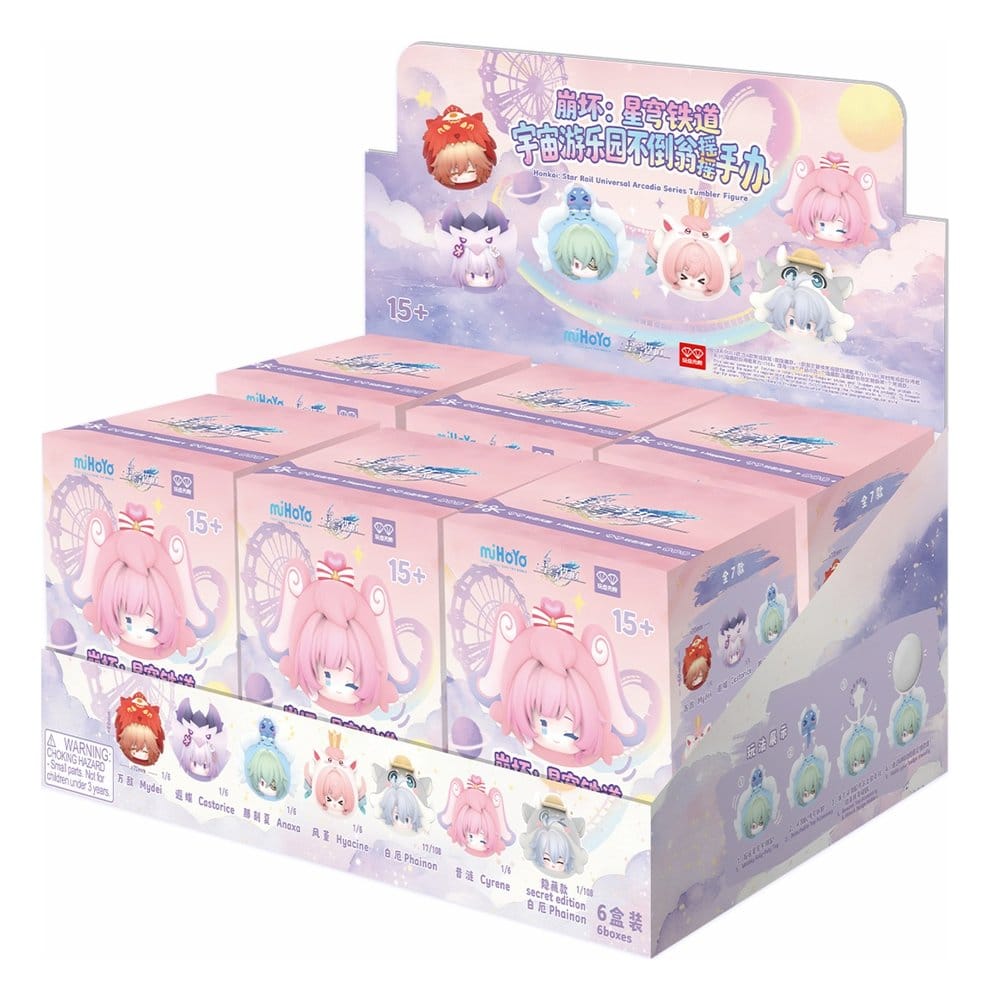 PREORDINE+ 05/2027 Honkai: Star Rail PVC Mini Figures Cosmic Amusement Park Wobble Doll Blind Box Display (6)